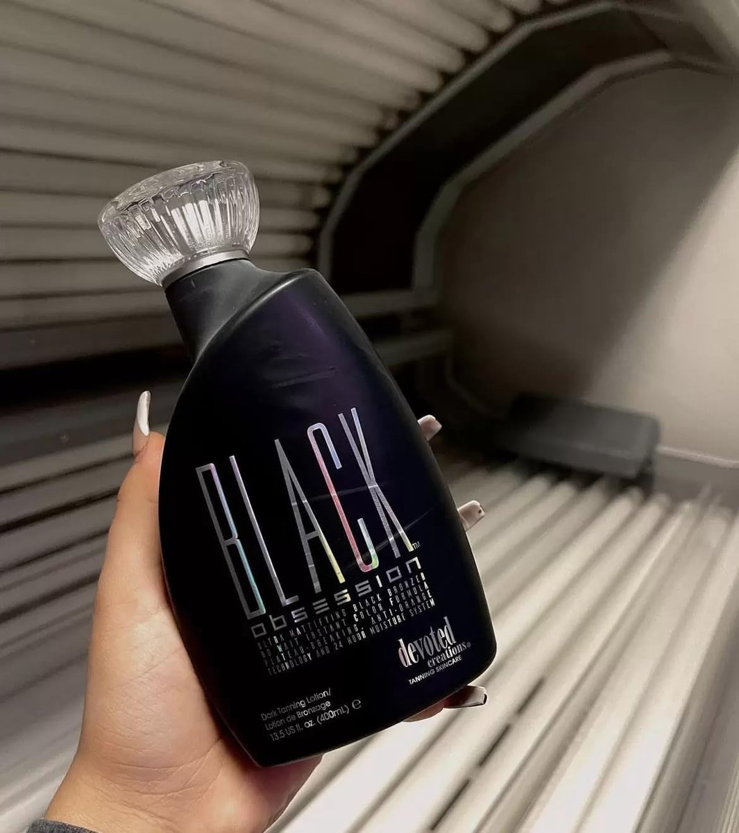 Devoted Creations Black Obsession Black Bronzer - 13.5 oz. Extreme Dark Tanning Lotion Avelisse