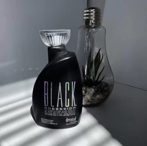 Devoted Creations Black Obsession Black Bronzer - 13.5 oz. Extreme Dark Tanning Lotion Avelisse