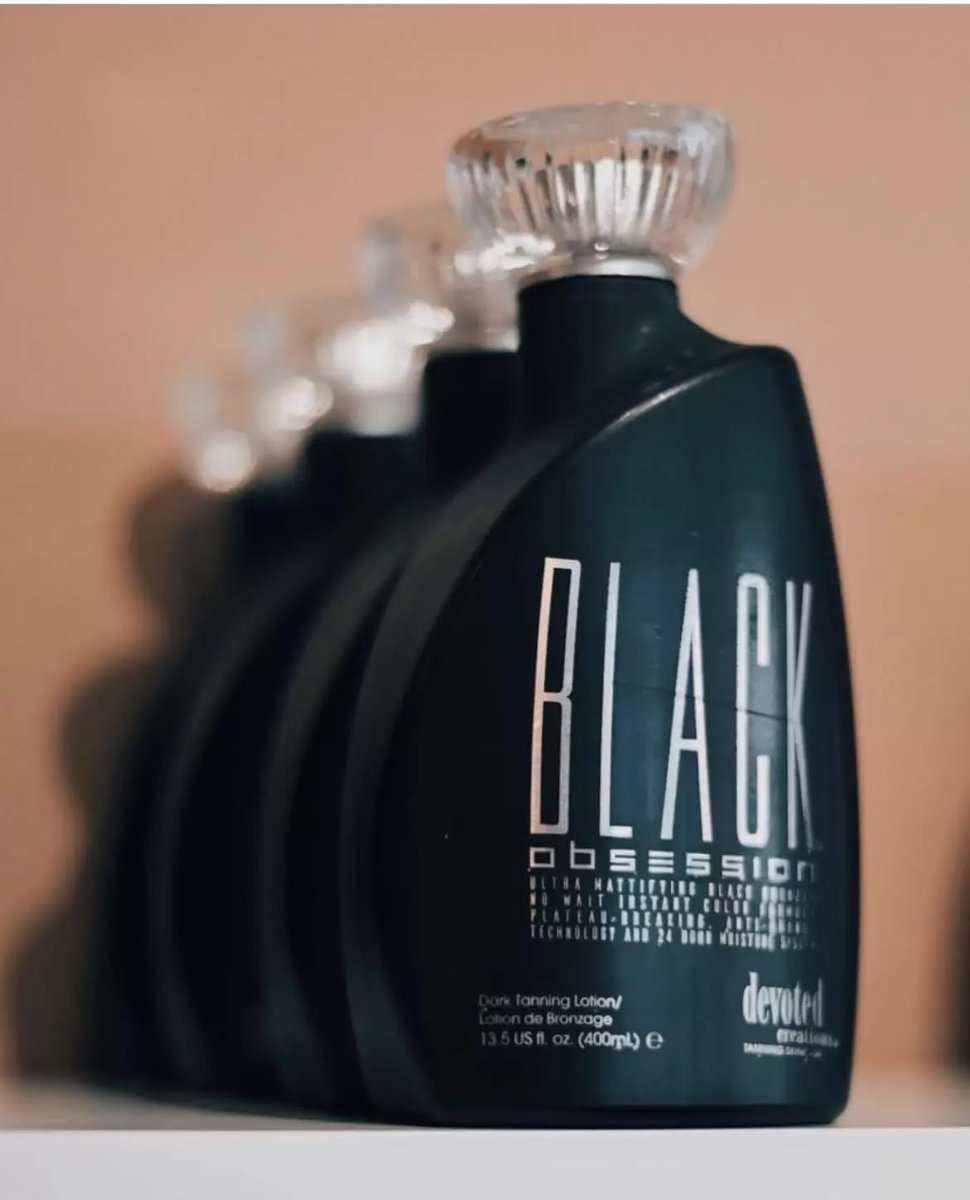 Devoted Creations Black Obsession Black Bronzer - 13.5 oz. Extreme Dark Tanning Lotion Avelisse