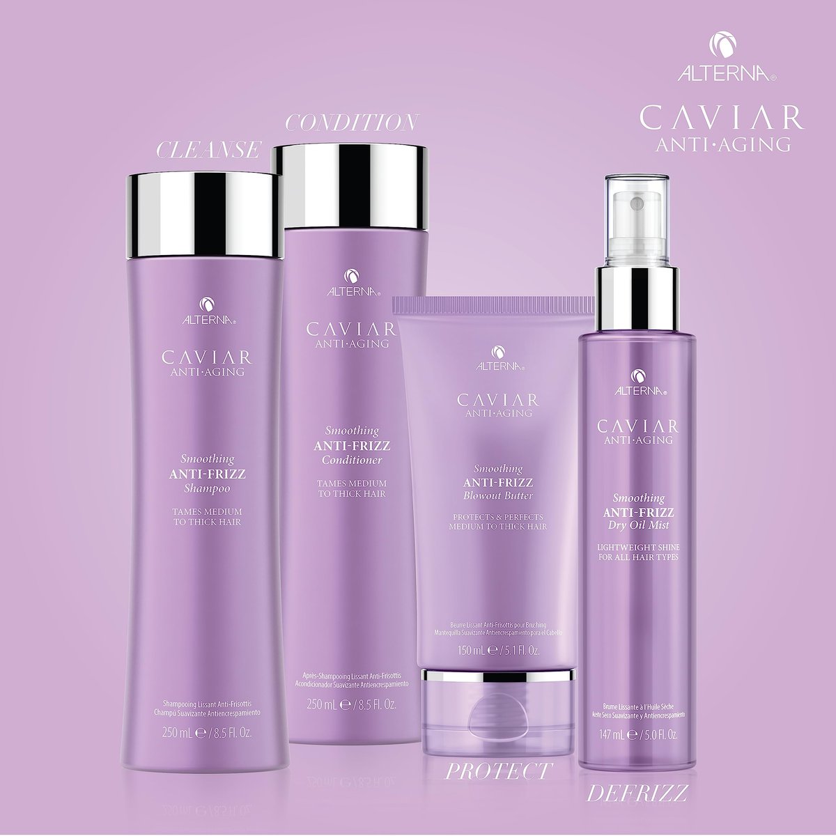 Alterna Caviar Anti-Aging Smoothing Anti-Frizz Blowout Butter - Heat Protectant & Humidity Shield for Silky, Frizz-Free Hair - Sulfate Free, 5.1 oz Avelisse