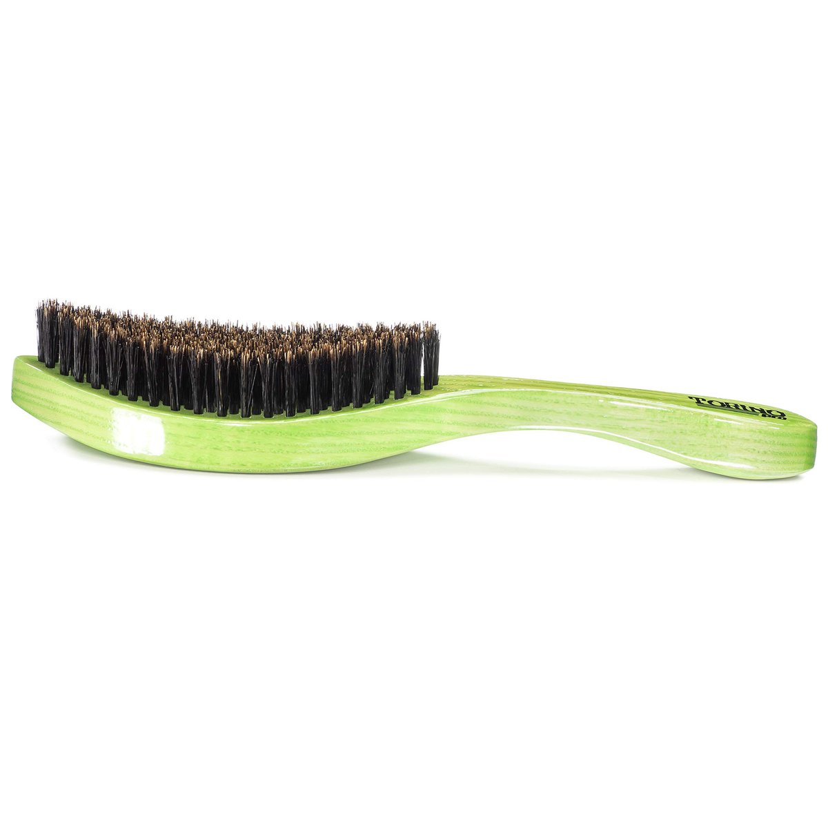 Torino Pro Medium Curved Wave Brush by Brush King – #1960-360 Curved Medium, Extra Firm Boar Bristles for 360 Waves, Coarse Hair Avelisse
