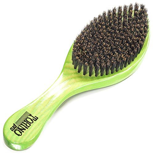 Torino Pro Medium Curved Wave Brush by Brush King – #1960-360 Curved Medium, Extra Firm Boar Bristles for 360 Waves, Coarse Hair Avelisse