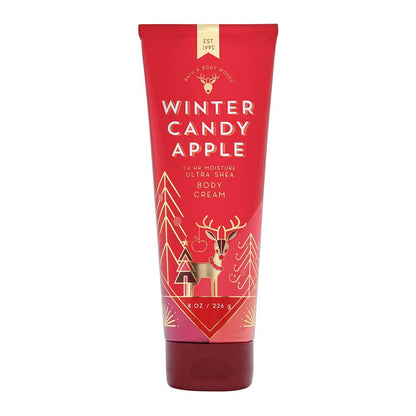 Bath & Body Works Winter Candy Apple Ultra Shea Body Cream 8 oz - Rich Moisturizer
