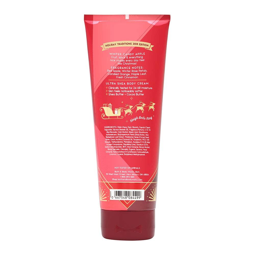 Bath & Body Works Winter Candy Apple Ultra Shea Body Cream 8 oz - Rich Moisturizer - görsel 3
