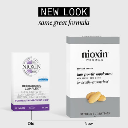 NIOXIN Density Defend Hair Growth Supplements with Biotin, Zinc, and Iron, 30 Tablets Avelisse