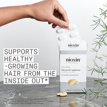 NIOXIN Density Defend Hair Growth Supplements with Biotin, Zinc, and Iron, 30 Tablets Avelisse
