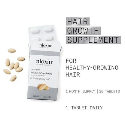 NIOXIN Density Defend Hair Growth Supplements with Biotin, Zinc, and Iron, 30 Tablets Avelisse