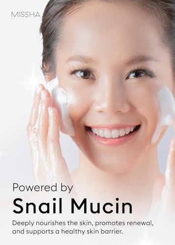 MISSHA Cell Renew Snail Foaming Cleanser - Korean Snail Mucin Face Wash for Deep Cleansing & Hydration, 3.38 Fl Oz - görsel 4