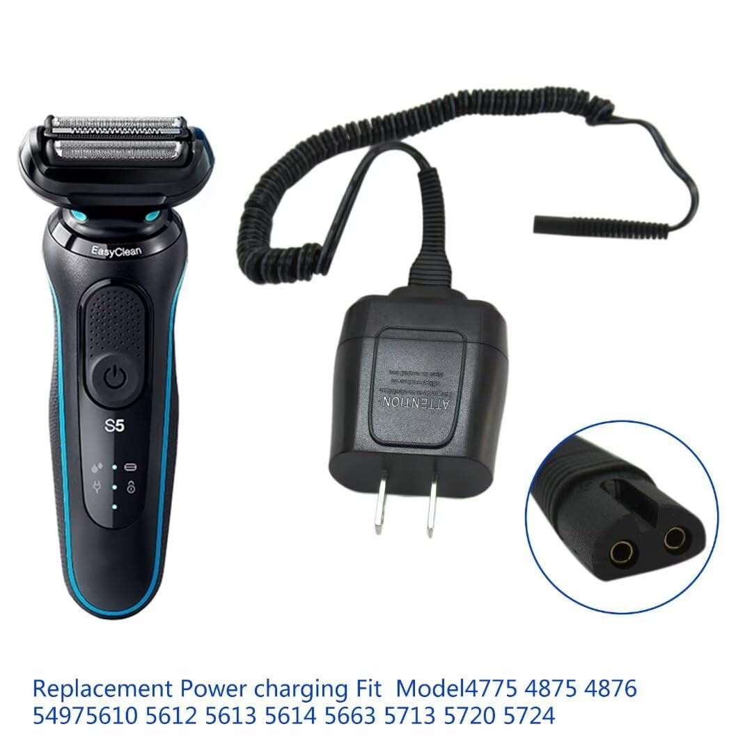 Replacement Power Charging Cord for Braun 5497 12V Charger - Compatible with 300S, 3010S, S300 Series - görsel 3