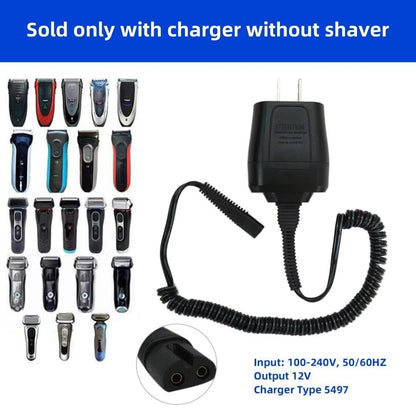 Replacement Power Charging Cord for Braun 5497 12V Charger - Compatible with 300S, 3010S, S300 Series