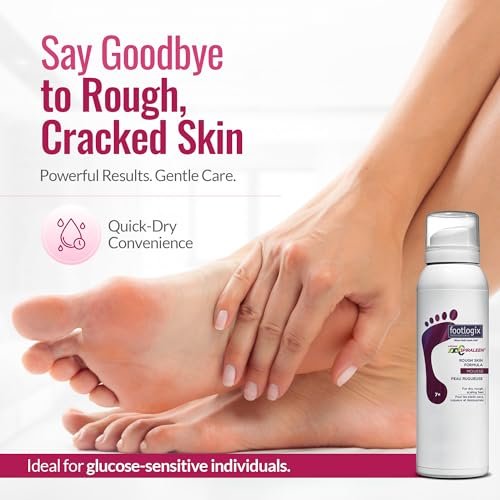 Footlogix Rough Skin Formula with Spiraleen – Mousse for Dry Cracked Heels & Feet | 4.23 oz Avelisse