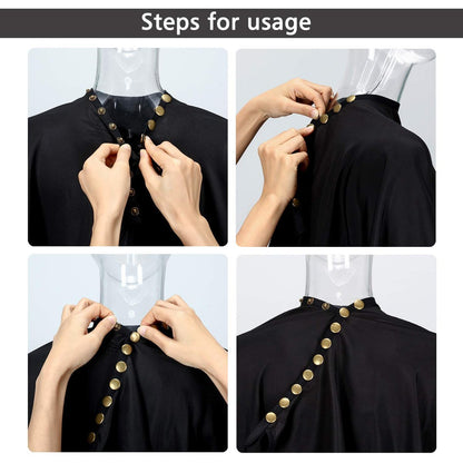 Oak Leaf Hair Cutting Capes - Water-Resistant & Antistatic Salon Haircut Capes with Snap Closure for Styling, 57x67 Inches, Pack of 2 Avelisse