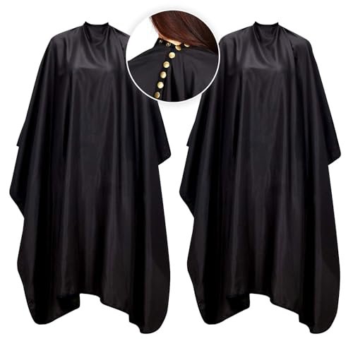 Oak Leaf Hair Cutting Capes - Water-Resistant & Antistatic Salon Haircut Capes with Snap Closure for Styling, 57x67 Inches, Pack of 2 Avelisse