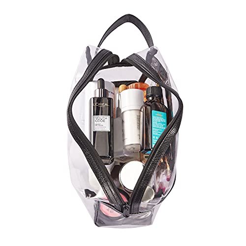 Heavy Duty Clear Travel Toiletry Makeup Bag – Water Resistant Transparent Cosmetic Organizer with Handle - görsel 10