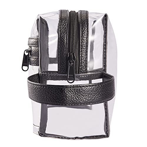 Heavy Duty Clear Travel Toiletry Makeup Bag – Water Resistant Transparent Cosmetic Organizer with Handle - görsel 12