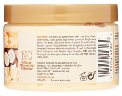 Creme Of Nature Pure Honey Twisting Cream - 11.5 Ounce Jar (2 Pack) for Defined, Moisturized Twists
