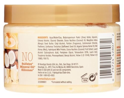 Creme Of Nature Pure Honey Twisting Cream - 11.5 Ounce Jar (2 Pack) for Defined, Moisturized Twists - görsel 7