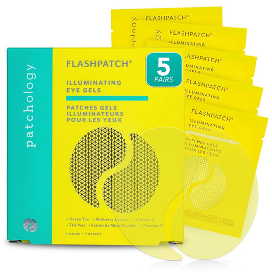 PATCHOLOGY Brightening Under Eye Patches - Vitamin C Eye Mask for Puffy Eyes and Dark Circles - 5 Pairs Avelisse
