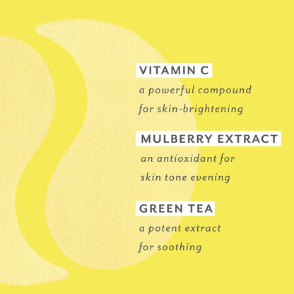 PATCHOLOGY Brightening Under Eye Patches - Vitamin C Eye Mask for Puffy Eyes and Dark Circles - 5 Pairs Avelisse