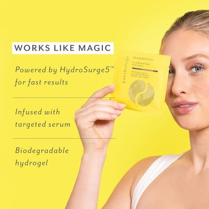 PATCHOLOGY Brightening Under Eye Patches - Vitamin C Eye Mask for Puffy Eyes and Dark Circles - 5 Pairs Avelisse