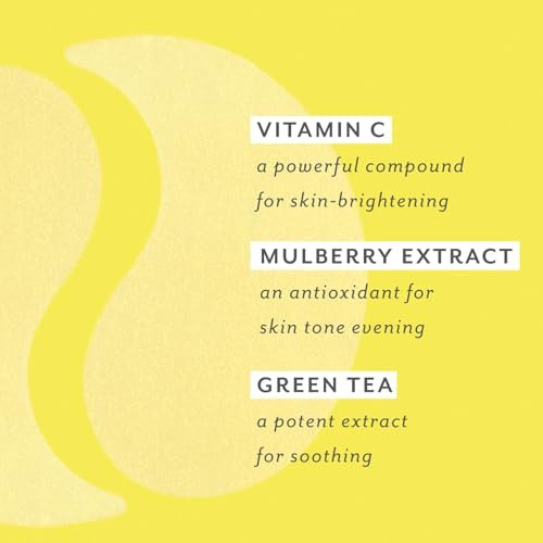 PATCHOLOGY Brightening Under Eye Patches - Vitamin C Eye Mask for Puffy Eyes and Dark Circles - 5 Pairs Avelisse