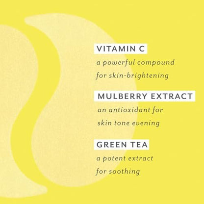 PATCHOLOGY Brightening Under Eye Patches - Vitamin C Eye Mask for Puffy Eyes and Dark Circles - 5 Pairs Avelisse
