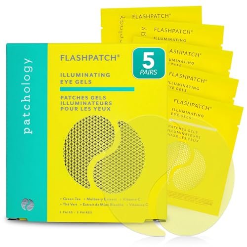 PATCHOLOGY Brightening Under Eye Patches - Vitamin C Eye Mask for Puffy Eyes and Dark Circles - 5 Pairs Avelisse