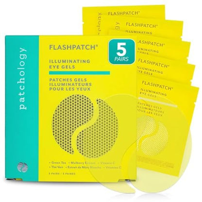 PATCHOLOGY Brightening Under Eye Patches - Vitamin C Eye Mask for Puffy Eyes and Dark Circles - 5 Pairs Avelisse