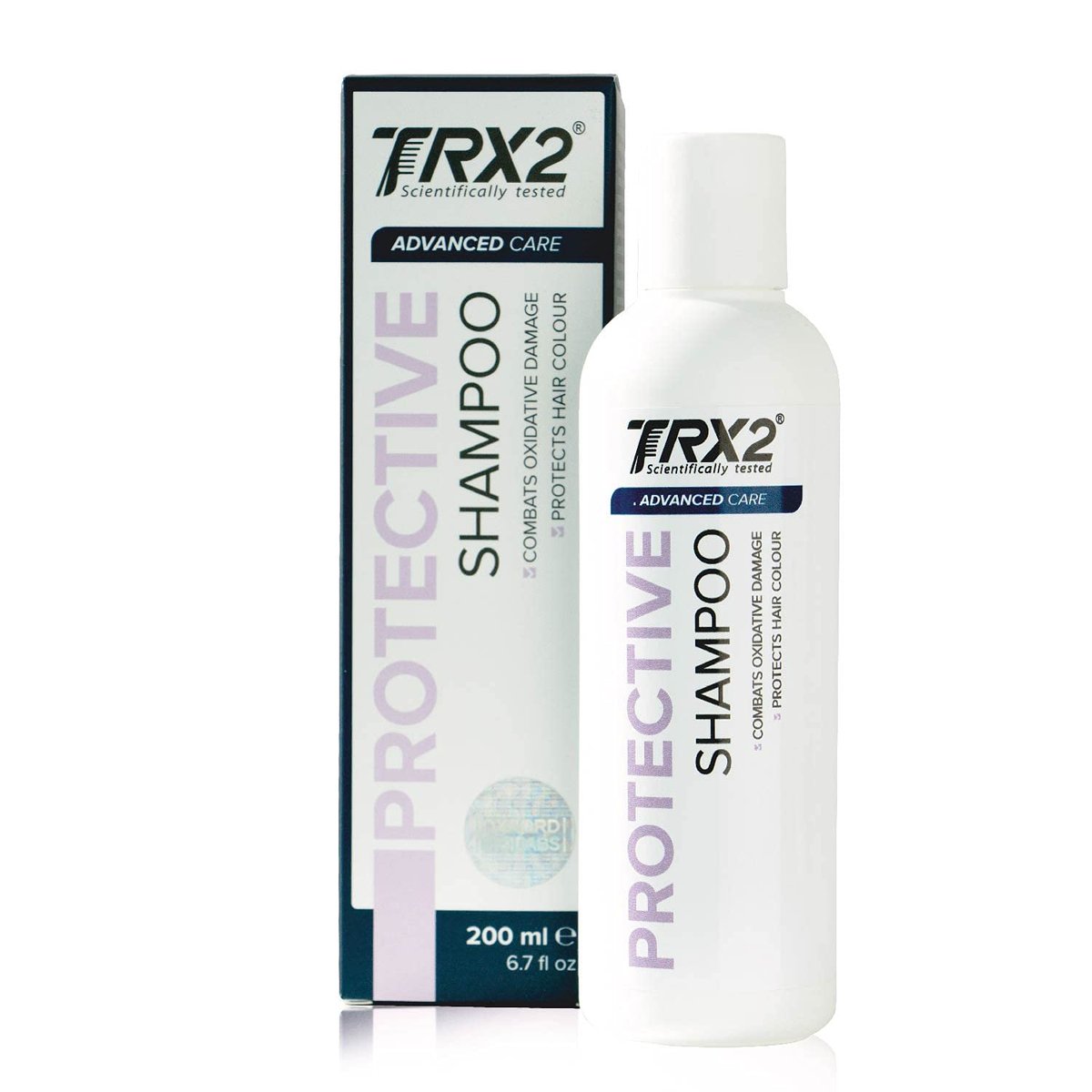 TRX2 Protective Shampoo - Repairs & Protects Hair with Biotin, Rice Protein, Panthenol - Paraben Free - 6.7 oz - görsel 1