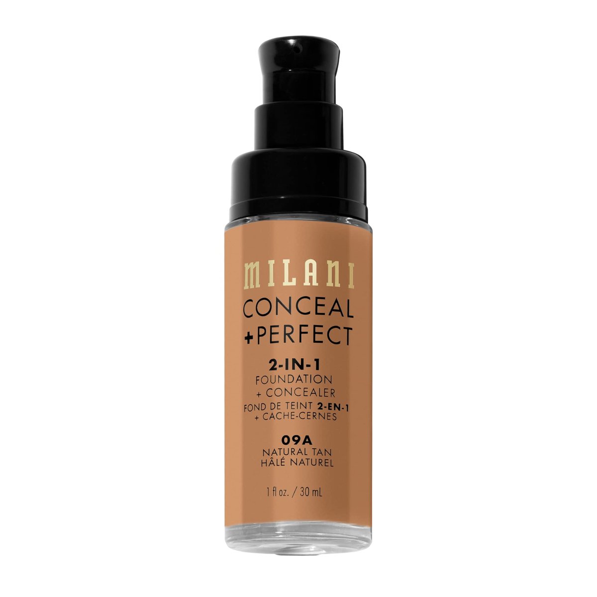 Milani Conceal + Perfect 2-in-1 Foundation + Concealer - Natural Tan 09A - Full Coverage, Waterproof & Sweatproof - görsel 5