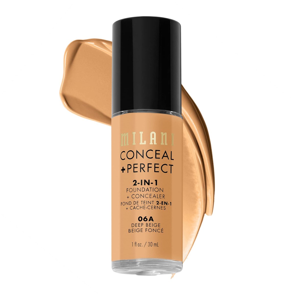 Milani Conceal + Perfect 2-in-1 Foundation + Concealer - Deep Beige 06A - Full Coverage, Waterproof & Sweatproof - görsel 2