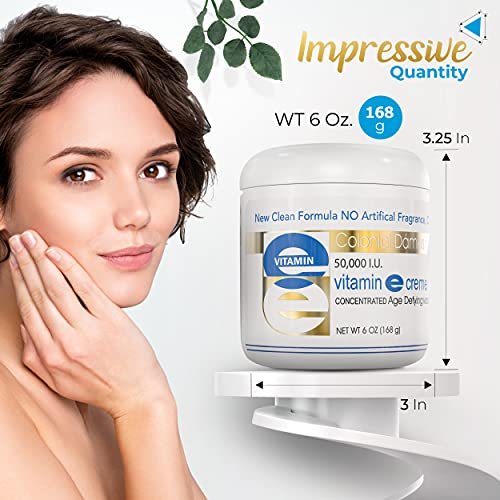 Colonial Dames High Potency 50,000 IU Vitamin E Moisturizer – Deep Hydration for Dry, Chapped Skin & Fine Lines Avelisse