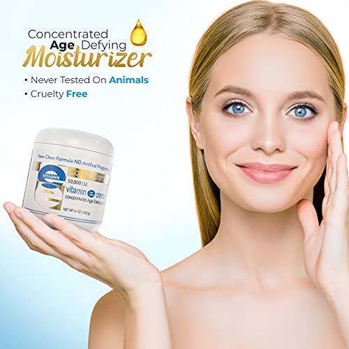 Colonial Dames High Potency 50,000 IU Vitamin E Moisturizer – Deep Hydration for Dry, Chapped Skin & Fine Lines Avelisse