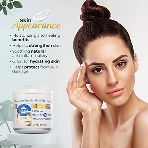 Colonial Dames High Potency 50,000 IU Vitamin E Moisturizer – Deep Hydration for Dry, Chapped Skin & Fine Lines Avelisse