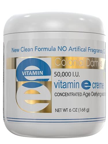 Colonial Dames High Potency 50,000 IU Vitamin E Moisturizer – Deep Hydration for Dry, Chapped Skin & Fine Lines Avelisse