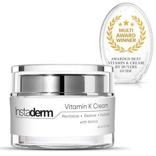 Revitalizing Vitamin K Cream with Arnica – Reduces Appearance of Bruising, Spider Veins, Broken Capillaries, Dark Circles & Puffiness – 2 Fl Oz Avelisse