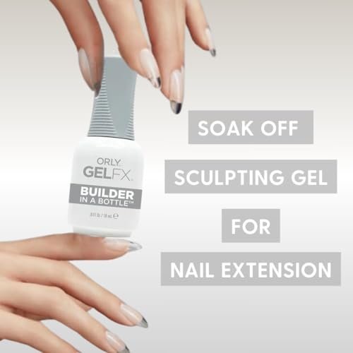 Orly Builder In A Bottle Soak-Off Sculpting Gel - Clear 0.6 oz - Quick Nail Extension, Repair & Strengthening Avelisse