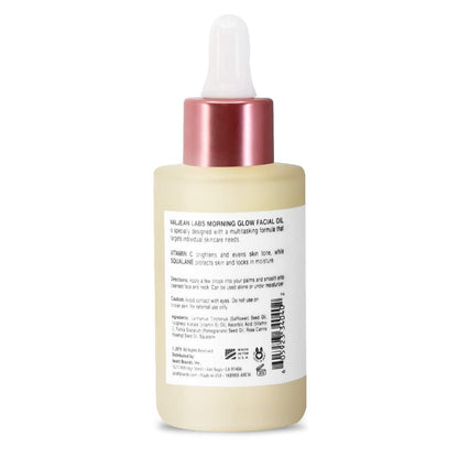VALJEAN LABS Morning Glow Facial Oil with Vitamin C & Squalane – Hydrating & Brightening Face Oil for All Skin Types, 1.83 Fl Oz Avelisse