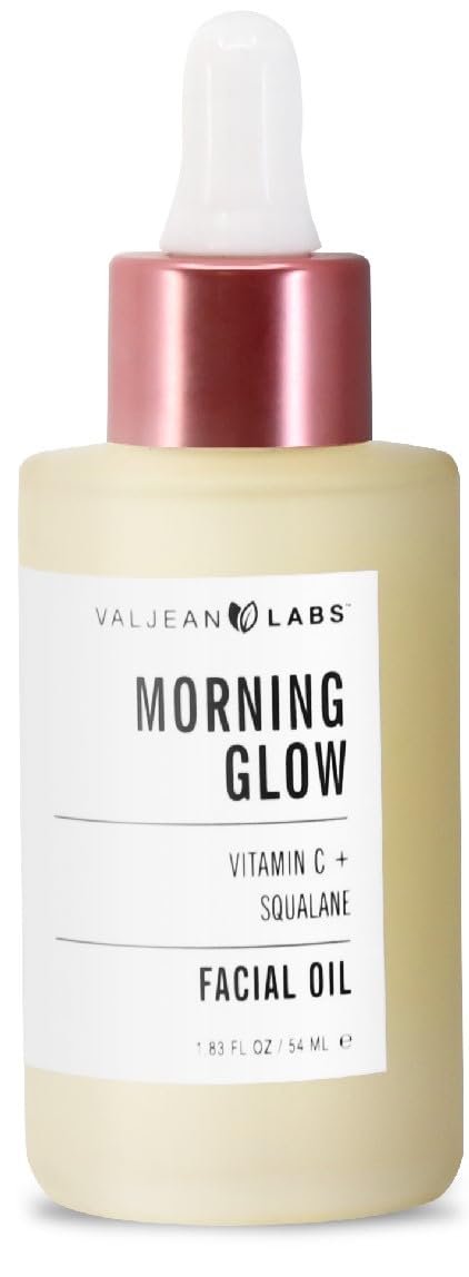 VALJEAN LABS Morning Glow Facial Oil with Vitamin C & Squalane – Hydrating & Brightening Face Oil for All Skin Types, 1.83 Fl Oz Avelisse