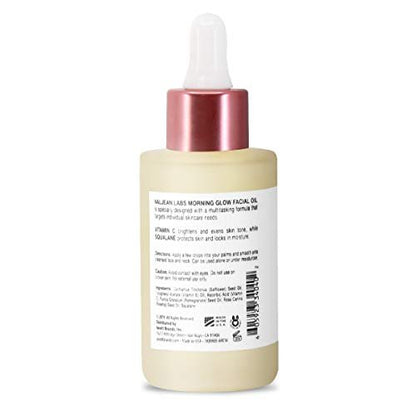 VALJEAN LABS Morning Glow Facial Oil with Vitamin C & Squalane – Hydrating & Brightening Face Oil for All Skin Types, 1.83 Fl Oz Avelisse