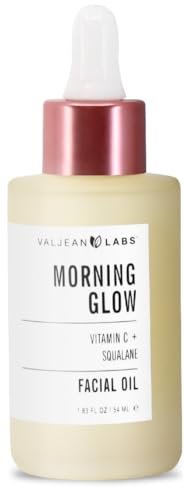VALJEAN LABS Morning Glow Facial Oil with Vitamin C & Squalane – Hydrating & Brightening Face Oil for All Skin Types, 1.83 Fl Oz Avelisse