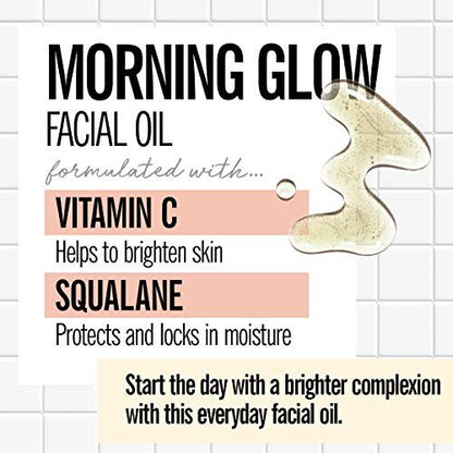 VALJEAN LABS Morning Glow Facial Oil with Vitamin C & Squalane – Hydrating & Brightening Face Oil for All Skin Types, 1.83 Fl Oz Avelisse