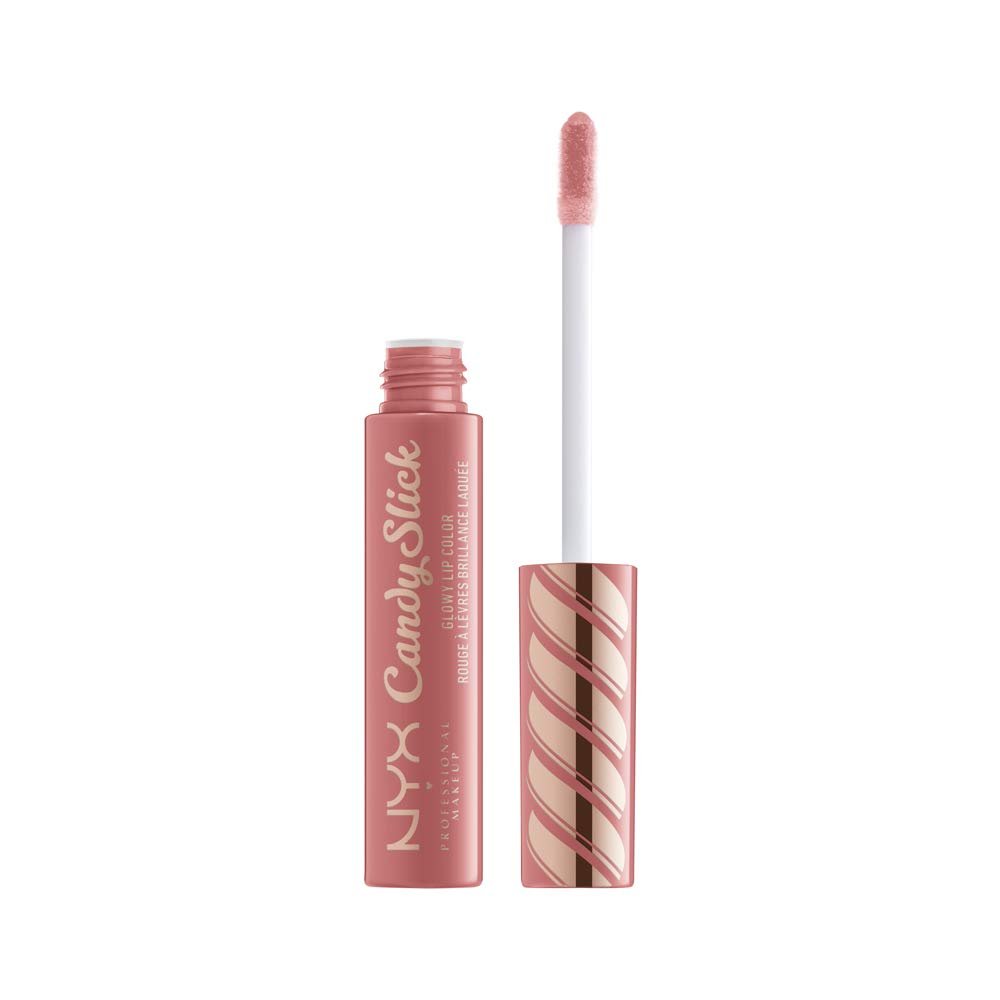 NYX PROFESSIONAL MAKEUP Candy Slick Glowy Lip Color Gloss - Sugarcoated Kissed (Peachy Nude) - görsel 3