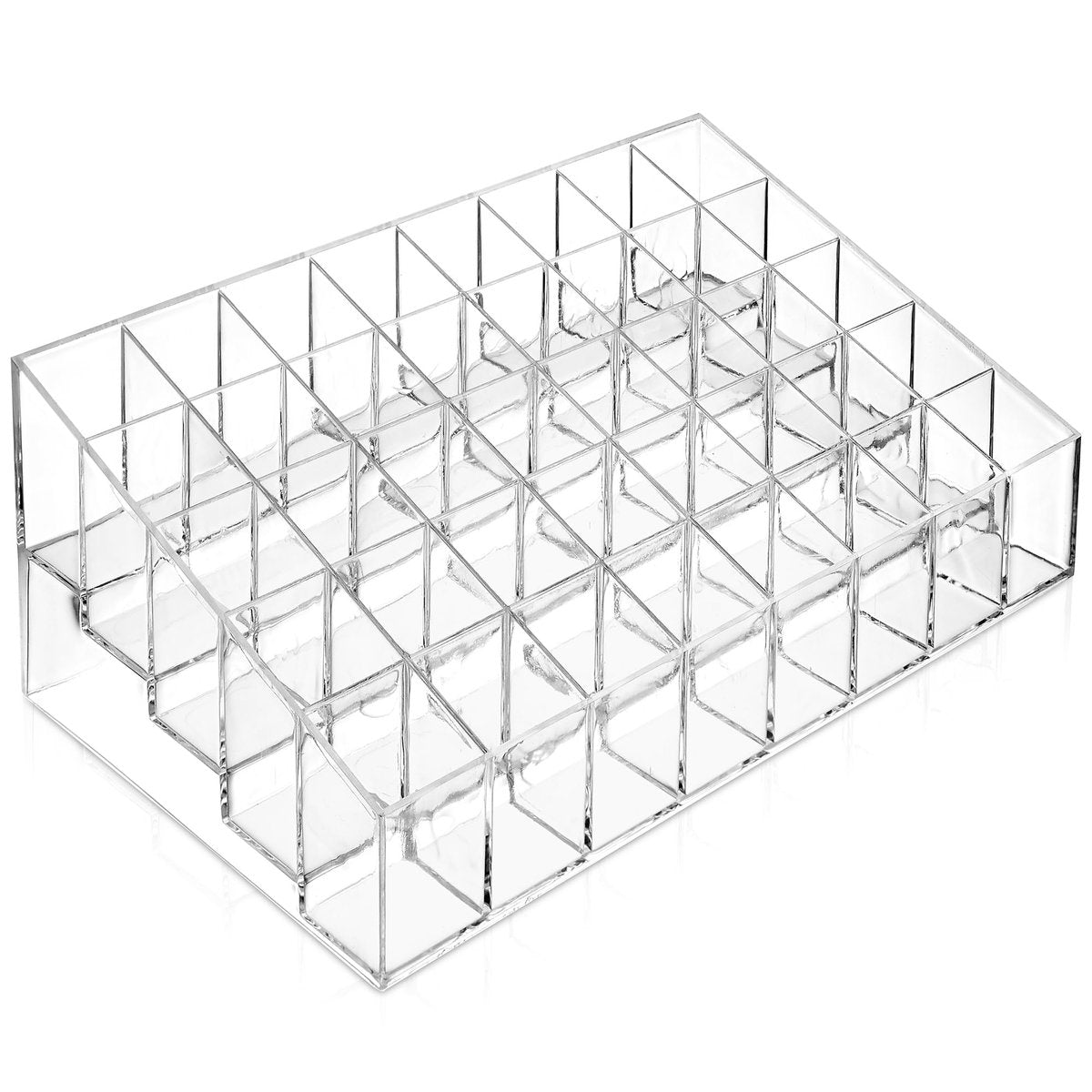 Casafield 40 Slot Acrylic Lipstick & Makeup Organizer - Clear Cosmetic Display Case - görsel 1