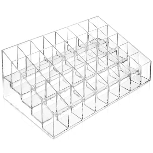 Casafield 40 Slot Acrylic Lipstick & Makeup Organizer - Clear Cosmetic Display Case - görsel 2
