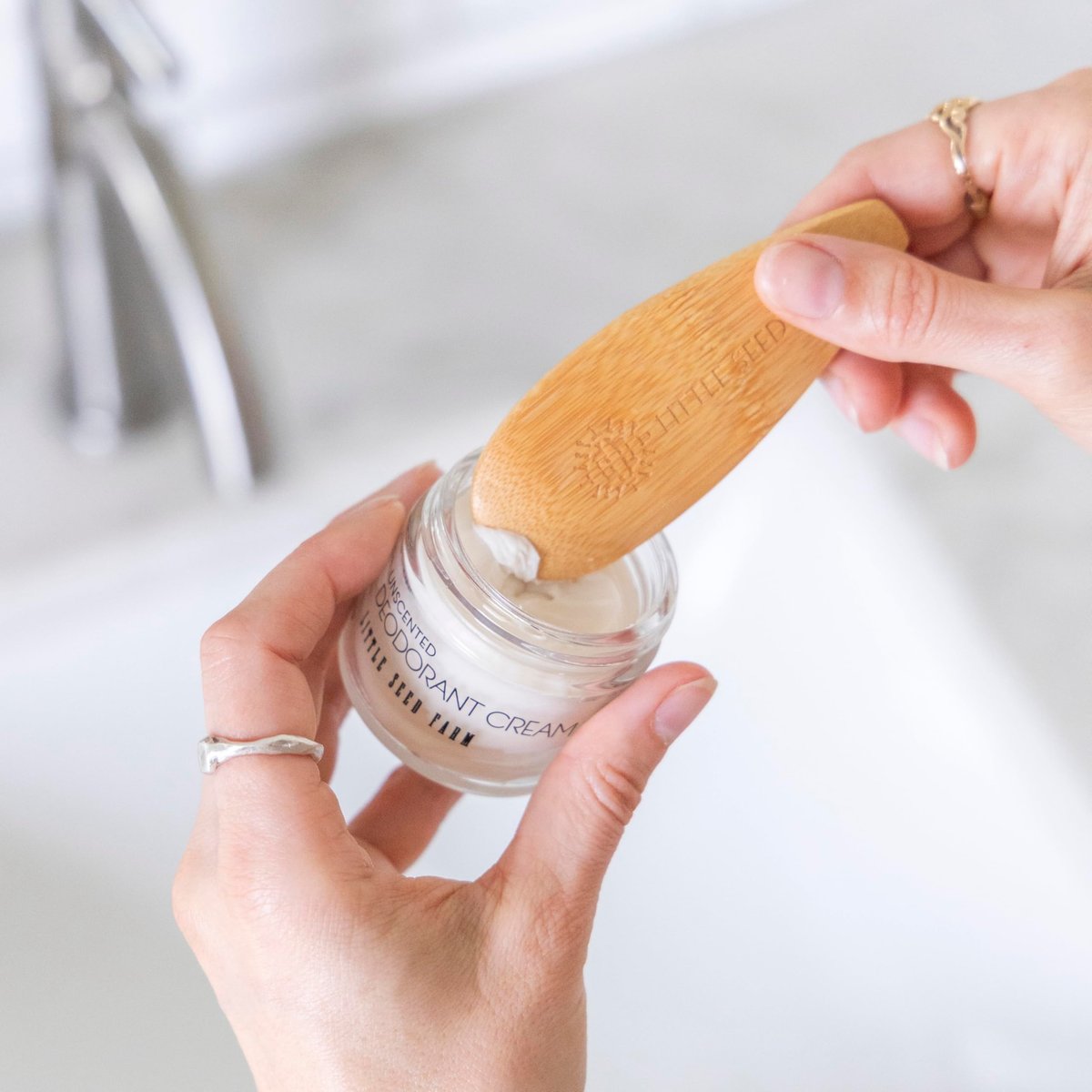 Little Seed Farm Natural Deodorant Cream Applicators – 2 Count, Plastic-Free & Refillable - görsel 7