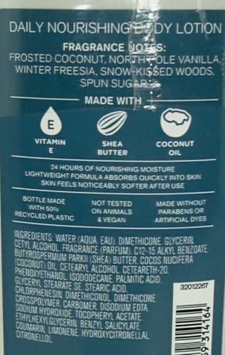 Bath & Body Works Frosted Coconut Snowball Super Smooth Body Lotion 8 oz (Pack of 2) Avelisse