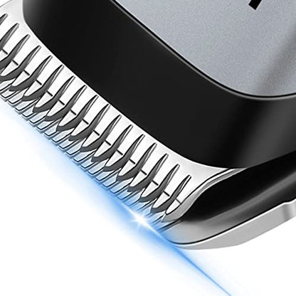 KEMEI Mini Clippers Trimmer Groomer Cordless Self-Haircut Kit – Stainless Steel Blades, 5-Piece Set, Silver Avelisse