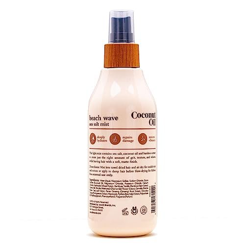 Oliology Coconut Oil Beach Wave Sea Salt Mist Spray - 2 Pack, 8.5 oz Each - Creates Soft Beachy Waves Without Stiffness - Paraben Free - görsel 8