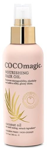 Cocomagic Nourishing Hair Oil - Promote Healthy-Looking Hair, Restore Manageability & Add Silky Glossy Shine, Paraben Free - 3 oz